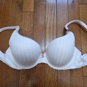 Victoria's Secret Striped Cream Bra